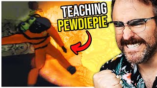 I Teach Pewdiepie How To Play Lethal Company [upl. by Clyve]