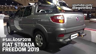 Fiat Strada Freedom 2019 ft Auto Direto  Salão do Automóvel 2018 [upl. by Brouwer]