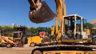 Komatsu PC220LC5 review and walk around 724 [upl. by Romonda]