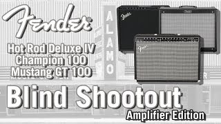 Fender Blind Amp Shootout Modeling vs Tube vs Solid GT100 Deluxe IV Champ 100 [upl. by Dorrej]