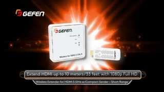 Gefen New Products 2015  Wireless Extender for HDMI 5GHz Short Range Preview2 [upl. by Aramaj381]