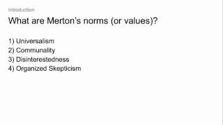 What are Mertons norms [upl. by Eibrad]