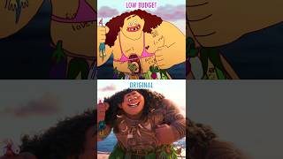 Moana 2 🌊 Original vs Low Budget animation short funny moana2animatiomeme [upl. by Tnomal]