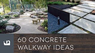 60 Concrete Walkway Ideas [upl. by Rehoptsirhc969]