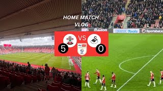 Southampton vs Swansea City Vlog  50 Win 🤩 [upl. by Noslien169]