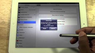 iPad 3 How to Reset Back to Factory Settings​​​  H2TechVideos​​​ [upl. by Clellan]