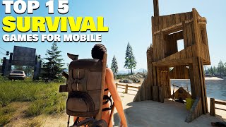 Top 15 Best Survival Games for AndroidiOS in 2024 OfflineOnline [upl. by Naltiac595]