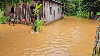 SITUAÇÃO DE ALERTA ENCHENTE NA FAZENDA 😰 [upl. by Ettezyl]