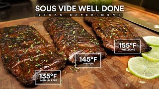 Sous Vide WELL DONE STEAK Experiment [upl. by Uria999]