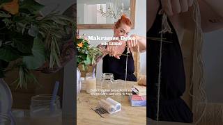 super easy makramee diy 🧵🌿 diy makramee summerdecor diycrafts [upl. by Durston]