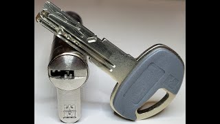 L118 Mottura Champions C55 Euro Cylinder Lock  pick and gut [upl. by Anetta]