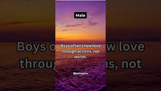 🤷 Boys often show love through actions not words  Facts shorts subscribe [upl. by Enaira]