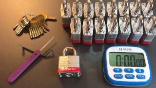 369 16 Master Lock 3 Padlocks Picked in 4 Minutes [upl. by Iggy416]