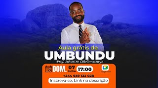 Aula gratis de umbundu Domingo 07 de Julho [upl. by Cheslie]