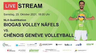 Biogas Volley Näfels vs Chênois Genève Volleyball [upl. by Suirauqram]