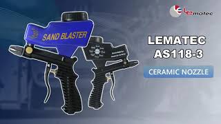 LEMATEC Gravity sandblaster gun more applications on this video how it works and why should I need [upl. by Pontone]