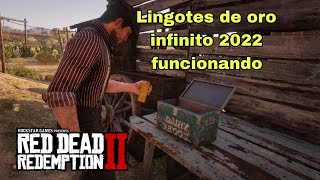 Red Dead Redemption 2 lingote de oro infinito funcionando 2022 [upl. by Enilarac384]