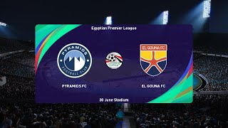 Pyramids FC vs El Gouna 27052024 Egyptian Premier League PES 2021 [upl. by Mailiw]