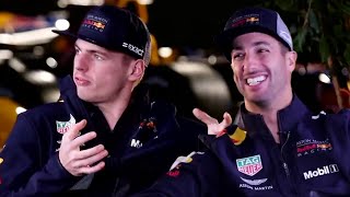 On The Sofa with Daniel Ricciardo and Max Verstappen [upl. by Burrow288]