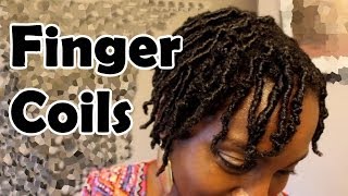 How to Finger Coil Natural Hair and TIPS [upl. by Leggat]