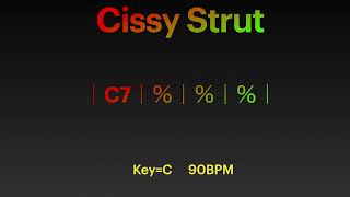 Cissy Strut backing track KeyC 90BPM The Meters バッキング アドリブ improvisation [upl. by Iggam64]