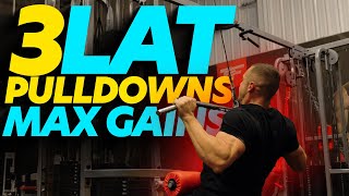 3 Lat Pulldown Variations For a Wider Back [upl. by Yreme]