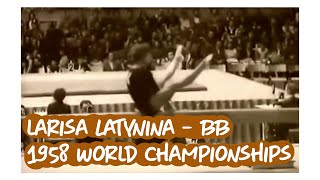 Larisa Latynina  Balance Beam  1958 World Gymnastics Championships [upl. by Rakso340]