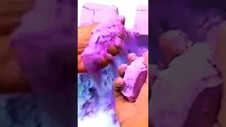 ASMR baking soda purple crushing 💜💜💜 satisfying bakingsoda crushing crumbles relaxing asmr [upl. by Leelaj]