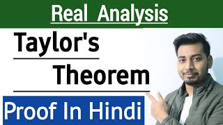 Taylors Theorem Proof Bsc maths  Real Analysis CP Maths World [upl. by Puklich]