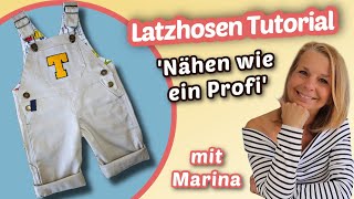 Baby Latzhose nähen Geheime Profi Tipps [upl. by Suedama]