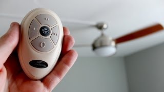 Harbor Breeze Ceiling Fan Remote Program Dimmer and Conflict Fix [upl. by Just]