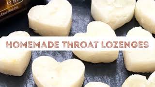 How to Make Homemade Throat Lozenges  Cough Drops  Lemon Ginger Thyme for Sore Throat amp Chest [upl. by Polly702]