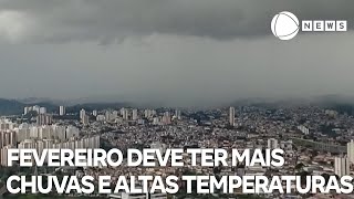 Mês de fevereiro deve ter mais chuvas e altas temperaturas [upl. by Aelram]