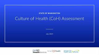 Culture of Health Assessment’s Purpose and Benefits [upl. by Enneirda]