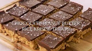 How to Make Chocolate Peanut Butter Rice Krispie Treats [upl. by Nitram]