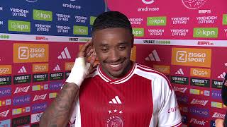 Bergwijn na winst quotNa alles van vorige week is dit een heerlijk gevoel  Ajax 21 Twente ajatwe [upl. by Iad]