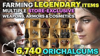 Assassins Creed Odyssey How I Unlocked MULTIPLE LEGENDARY Items Worth 6000 ORICHALCUMs [upl. by Gatias]