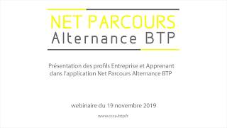 NPA BTP  présentation de profils Entreprise et Apprenant [upl. by Malina]