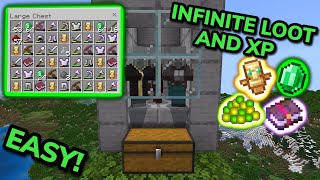 EASIEST 121 RAID FARM TUTORIAL in Minecraft Bedrock MCPEXboxPSSwitchPC [upl. by Cello]