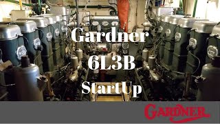 Gardner 6L3B Startup [upl. by Helas]