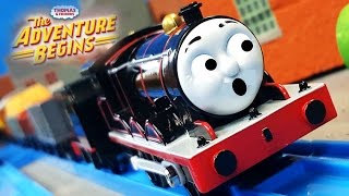 The Adventure Begins Thomas amp Friends Remake Runaway James Chase Crash [upl. by Airotal935]