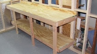 Building a simple Shop Bench into the studs [upl. by Leiba]