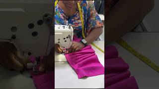 Knife pleats in easy steps 🥰 youtubeshorts [upl. by Odnalra]