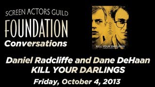 Conversations with Daniel Radcliffe and Dane DeHaan of KILL YOUR DARLINGS [upl. by Veriee]