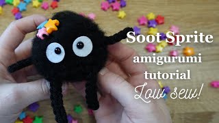 Crochet Soot Sprite Bag Charm  Crochet Pouch [upl. by Eisele]