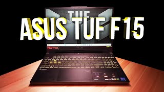 Asus TUF F15 Unboxing Review Cutdown RTX 4070 10 Game Benchmarks Display Thermals Fan Noise [upl. by Amihsat]