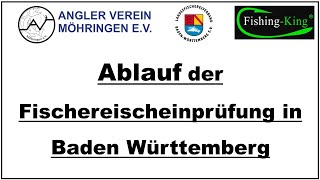 FischereiprüfungAngelschein Prüfungsablauf LFVBW BadenWürttemberg Angelschein Prüfung Ablauf BW [upl. by Germain]