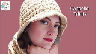 Tutorial CAPPELLO Pescatore alluncinetto PUNTO TRINITY [upl. by Ettennaej]