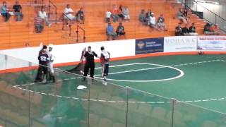 Six Nations Arrows vs Barrie Lakeshore scrap [upl. by Uot]