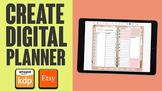 How To Make A DIGITAL PLANNER 2024 to sell on amazon kdp amp etsy [upl. by Leiruh]